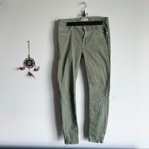 Zara Army Green Jeans